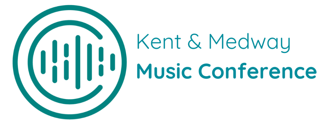 the Kent Music logo with text reading Kent & Medway Music Conference